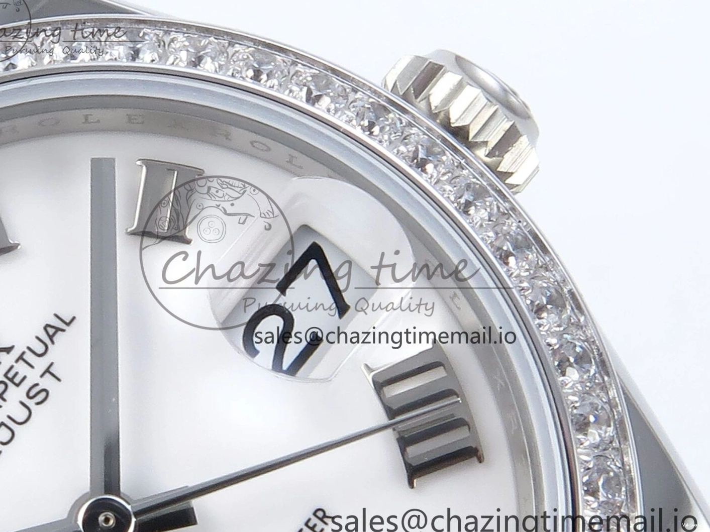 Bezel 904L Steel Dial Edition Bracelet 31 on ETA White 2688 DateJust ARF Diamonds 1:1 Best SS 278384RBR Jubilee Roman 0109